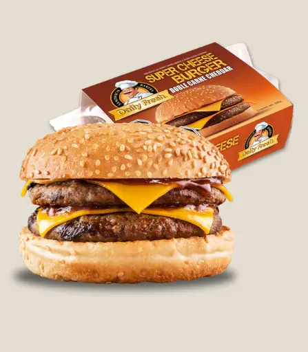 Hamburguesa super cheese 214 gr