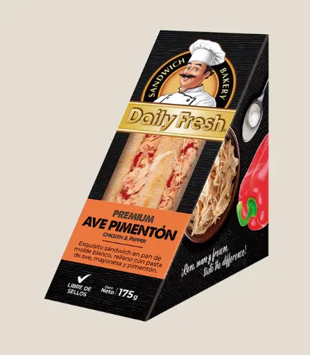 Sandwich ave pimenton