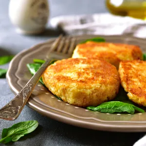 Hamburguesa de coliflor queso 4 un